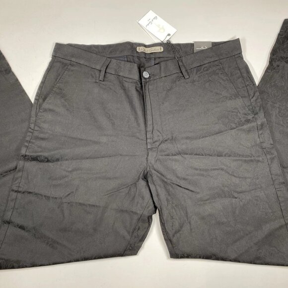 Robert Graham Men's Highland Jacquard Perfect Fit Pants – Size 36 – Black - Picture 1 of 9